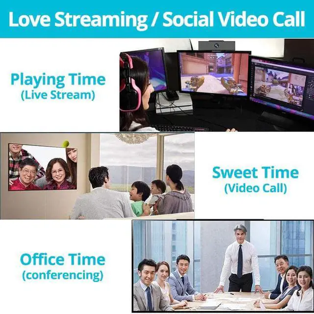 Alt view image 4 of 5 - HD 1080 Webcam with Microphone for Computer laptop Mini WebCamera Rotatable Web Camera Apply to Conference Work video call