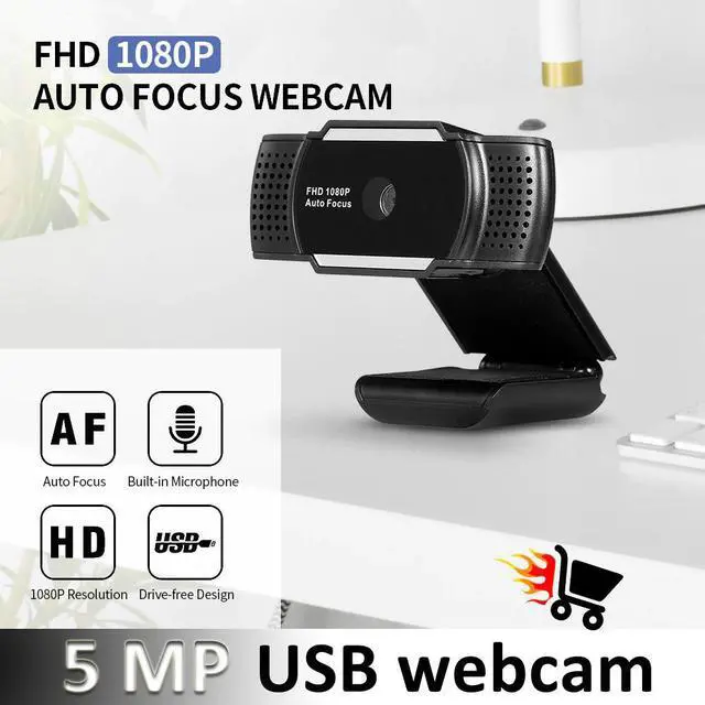Main image of 1080P 4K USB 5MP Auto Focus Web Camera Built-in Sound-absorbing Microphone Drive-free Camera for PC Laptop
