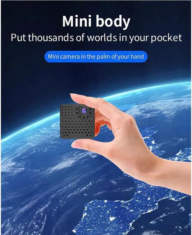 Alt view image 2 of 5 - 1080P HD Mini Wifi Web Camera with Microphone Night Vision Motion Detection Video USB Camcorder Monitor Wireless IP Cam