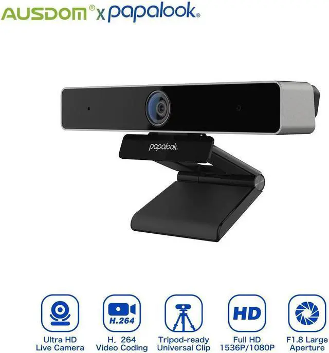 Alt view image 5 of 5 - PA920 Webcam 1080P HD 5MP Ultra 2K Live Auto Focus Web Camera With Dual Microphone, Tripod For Video Conferencing