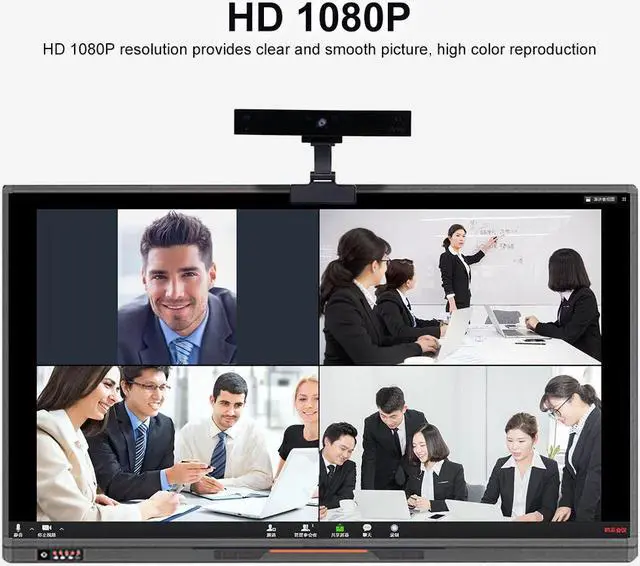 Alt view image 4 of 5 - 1080P Camera 5 Million Pixels Auto Focus USB Webcam Wide Angle Camera Built-in Microphone Drive-free Web Camera for PC Laptop