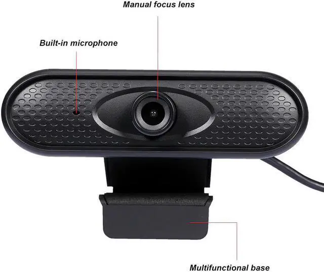 Alt view image 4 of 5 - USB Webcam HD 1080p Camera Web Cam MIC Clip-on for Computer Laptop Web Camera 360 Degree Usb Camera