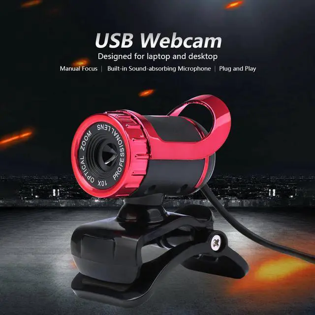 Main image of 12 million pixels High Definition Camera Web Cam 360 Degree  USB MIC Clip-on for Laptop Desktop Computer Accessory