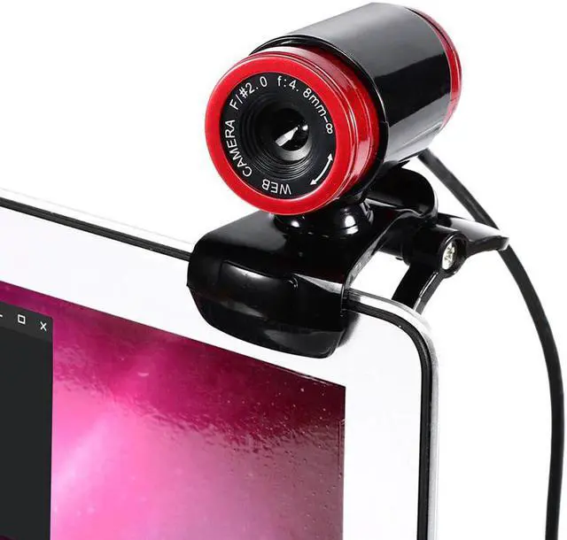 Alt view image 3 of 5 - New USB 2.0 Web Camera HD 640*480 Resolving power Webcam MIC for MINI/PC Black and Red High Quality