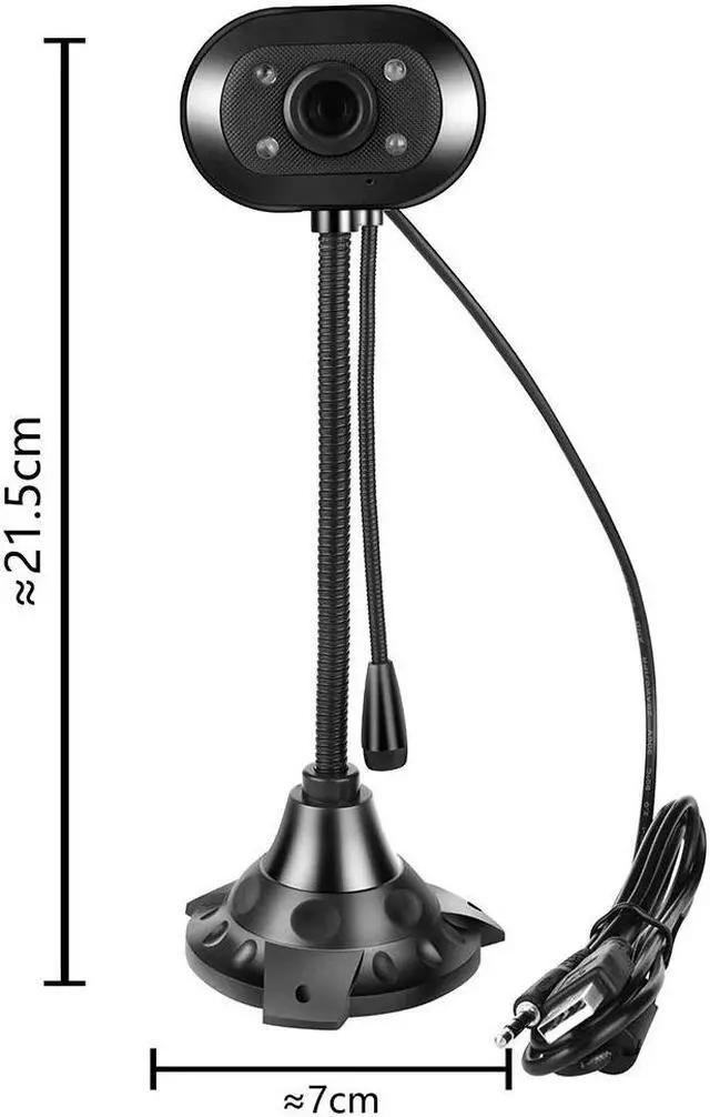 Main image of HD Webcam Desktop Computer PC Video Usb With Microphone Night Vision Camera USB 2.0 HD Webcam Camera Web Cam With Mic#35