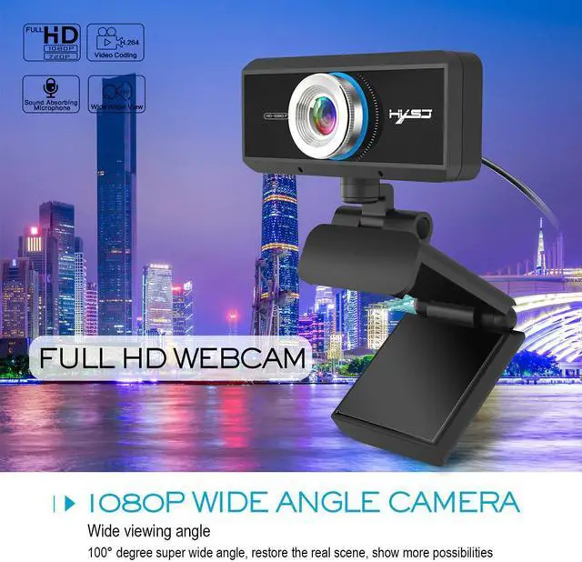 Alt view image 2 of 5 - S4 Full HD 1080P Webcam Manual Focus Computer Camera Built-in Microphone Video Call Web Camera for PC Laptop Webcam