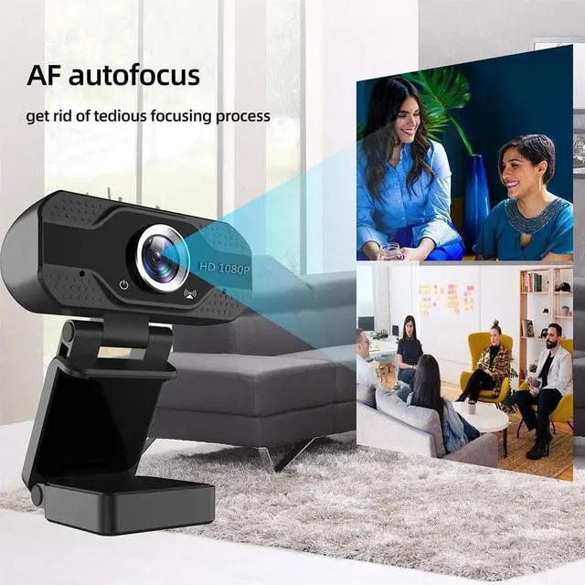 Alt view image 4 of 5 - 720P/1080P Webcam Built-in Microphone Smart Web Camera OS Desktop For PS4 Game Cam PC USB Laptops Windows C2B5