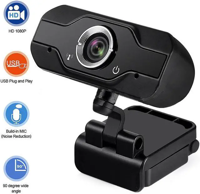 Alt view image 2 of 5 - 720P 1080P HD USB Webcam Built-In Microphone 1MP Optical Lens CMOS Sensor Computer Laptop Web Camera Live Video Chat Webcam