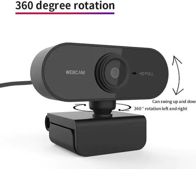Alt view image 2 of 7 - 1080P HD Webs Camera Widescreen USB Plug and Play Video Recording Webcam PC for School Office Working Accessories