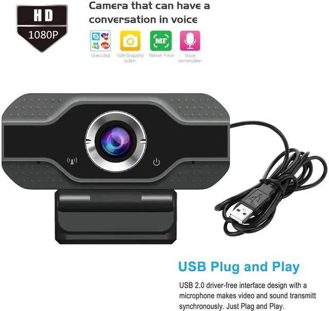 Alt view image 2 of 5 - camera 1080p webcam full HD Web cam Built-In Sound-absorbing Microphone 1920 *1080 Dynamic Resolution instock