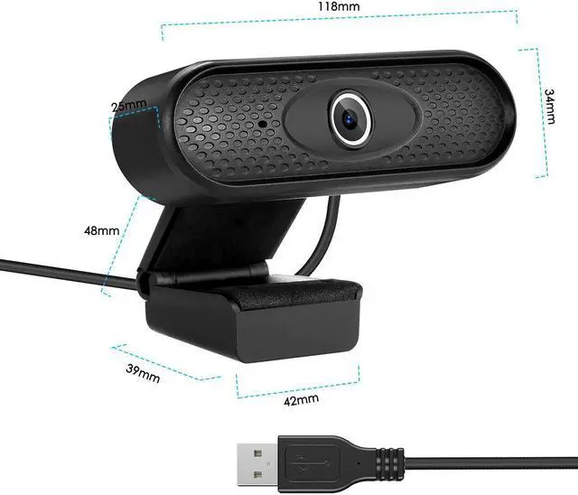 Alt view image 4 of 7 - HD 1080P Webcam with Microphone Autofocus Computer Camera Web Camera PC Webcam for Video Calling Recording Conferencing J80