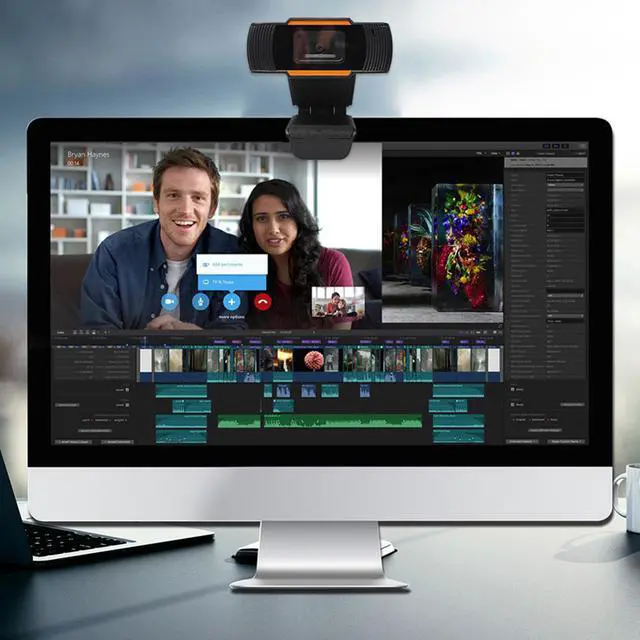 Alt view image 2 of 7 - 2020 New High Resolution HD USB 2.0 Webcam With Microphone Web Camera Flexible Rotatable Design Web Cam For Desktop Laptop PC