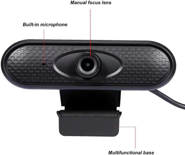 Alt view image 5 of 5 - Webcam Autofocus Web Camera Cam For PC Laptop Desktop with Microphone USB 2.0 HD Webcam Camera Web Cam With Mic  #50