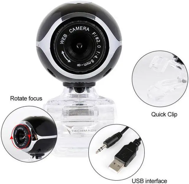 Alt view image 5 of 5 - 480P Webcam Built-in Microphone High-end Video Call Camera Computer Peripherals Web Camera For PC Laptop Video Conference