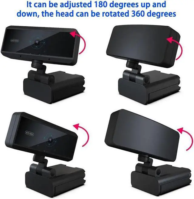 Alt view image 5 of 5 - 1080P Computer Video Recording Webcam 5 Megapixel  Web Camera Auto Focus Webcam With Microphone