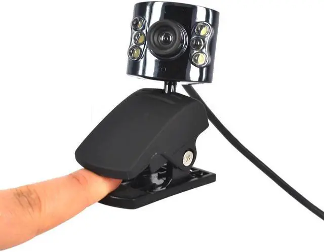 Alt view image 4 of 5 - 30.0 Mega Pixel USB 2.0 Camera Webcam 6 Led Light Dimmer 30M HD Web With Mic Microphone for PC Computer Laptop Desktop