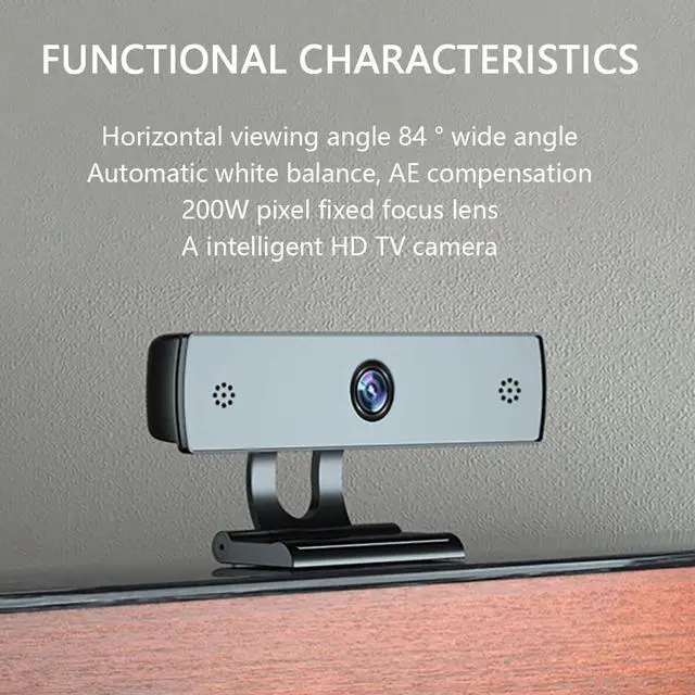 Alt view image 4 of 5 - HD 1080P Web Cam Desktop PC Video Calling Webcam Camera with Microphone Mic Web Camera 2.0 MP For Video Conference Web Cam
