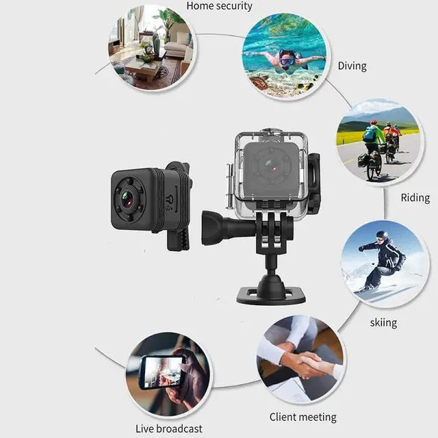 Alt view image 3 of 5 - camera hd SQ29 Mini IP Camera HD WiFi Safety Night Vision Waterproof Video Camcorder DVR