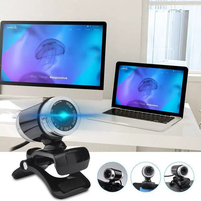 Main image of USB Rotatable Webs 480P HD Cameras Built-in Microphone School Office Working Decoration for Windows 8 7 XP