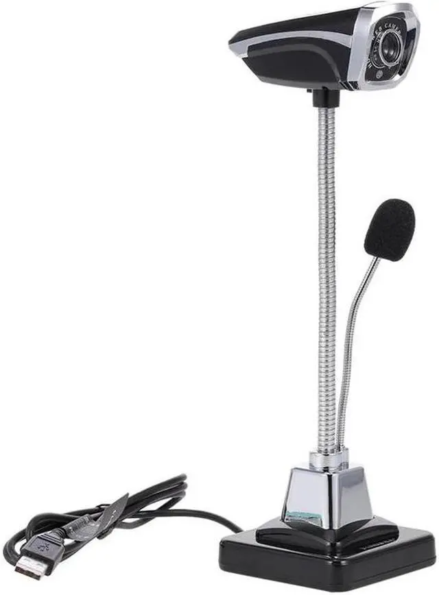 Alt view image 4 of 5 - Camera USB PC Webcam with Microphone for Live Streaming Online Chat Video Camera Support Windows Flexible Gooseneck LED