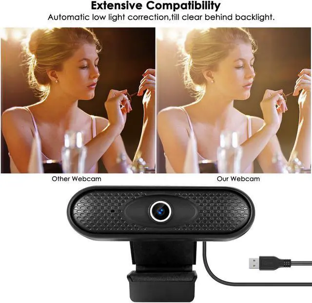 Alt view image 5 of 7 - HD 1080P Webcam with Microphone Autofocus Computer Camera Web Camera PC Webcam for Video Calling Recording Conferencing J80