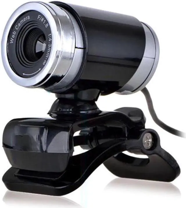 Alt view image 2 of 5 - Webcam 12.0M Pixels CMOS USB Web Camera Digital Video Camera with Microphone 360 Degree Rotation Clip-on PC Laptop