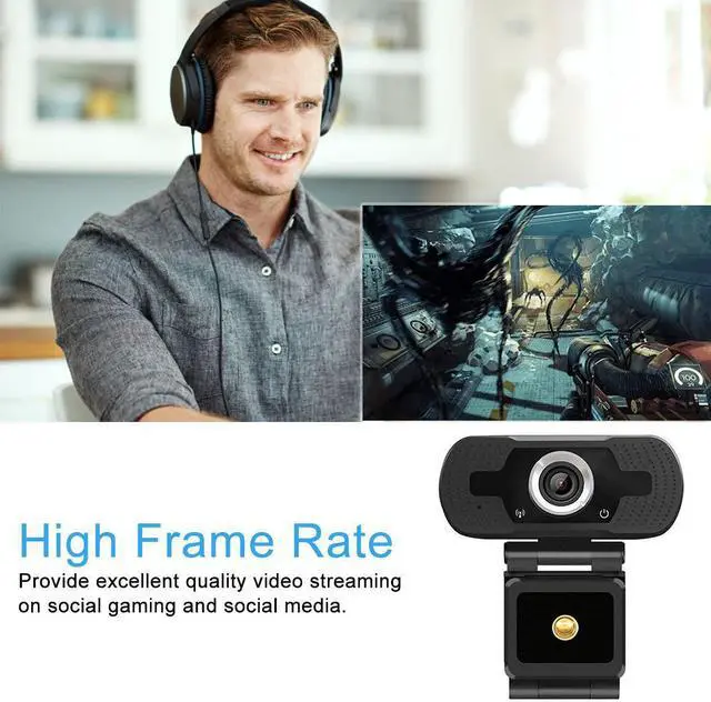 Alt view image 4 of 5 - 30FPS Webcam Full Hd 1080p Usb Web Camera Hd Mini Web Cam For Android Smart Tv Laptop 1920*1080 Support Droppings