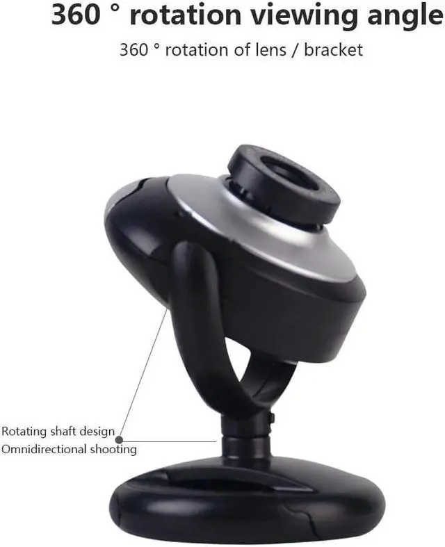 Alt view image 3 of 5 - For PC Laptop Web Camera PC Webcam Video Calling Computer Camera USB Webcam Camera with Mic Night Vision Web Cam r60