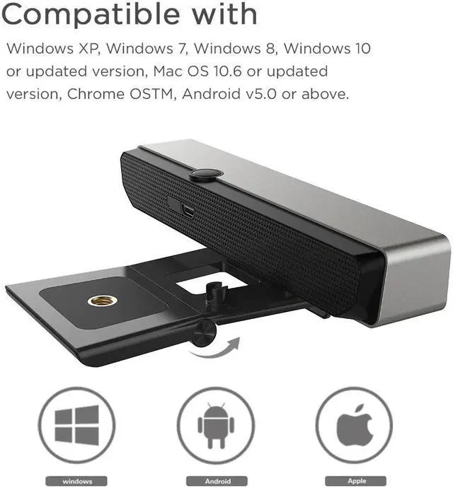 Alt view image 4 of 5 - PA920 Webcam 1080P HD 5MP Ultra 2K Live Auto Focus Web Camera With Dual Microphone, Tripod For Video Conferencing