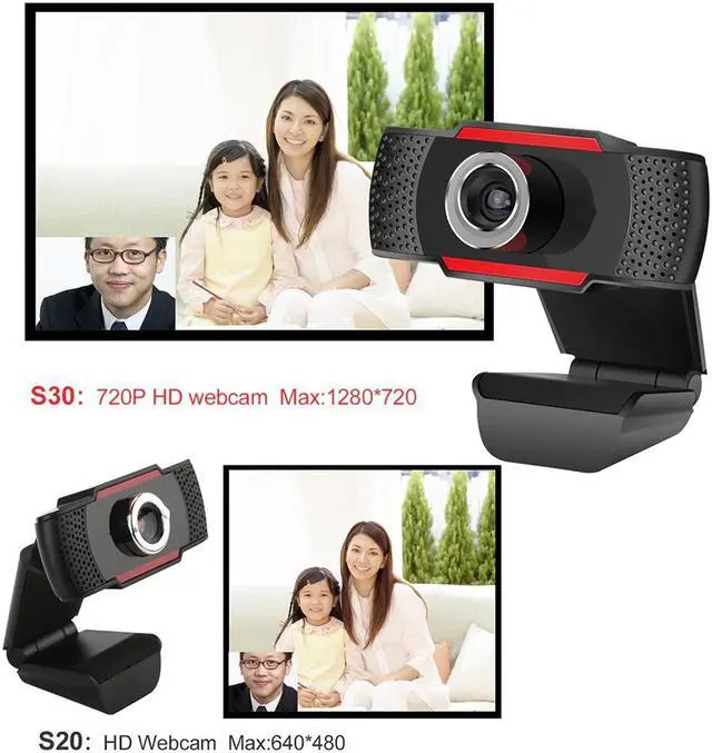 Alt view image 2 of 5 - HD Webcam 720p USB Rotating Camera For Video Recording Web Camera with Microphone for PC Computer Laptop Desktop HD camera