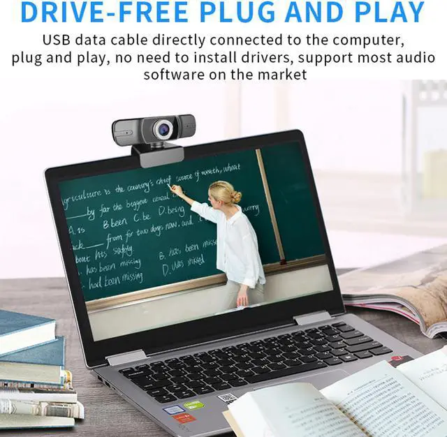 Alt view image 4 of 5 - 1080P Web Camera 1920 x 1080p Web Cam USB Camera Webcam HD Live Streaming Webcam with Double microphone for PC Laptop