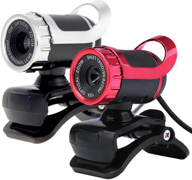 Alt view image 6 of 7 - 12 Megapixels HD Webcam USB 2.0 Camera Web Cam 360 Degree MIC Clip-on for Desktop Skype Computer PC Laptop Built-in Microphone