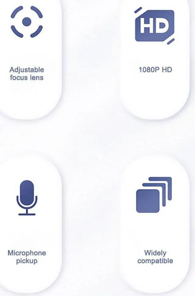 Alt view image 5 of 7 - 30 degrees rotatable 2.0 HD Webcam 1080p 720p 480p USB Camera Video Recording Web Camera with Microphone For PC Computer