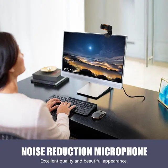 Alt view image 4 of 5 - Full HD 1080P USB Video Gamer Camera For Portatile Laptop Computer Web Cam Built-in Microphone for Windows 10 8 7