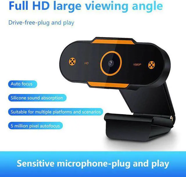 Alt view image 2 of 5 - 1080p Potatable Web Camera  HD Laptop USB Video Camera Video Recording With Mic For PC Computer