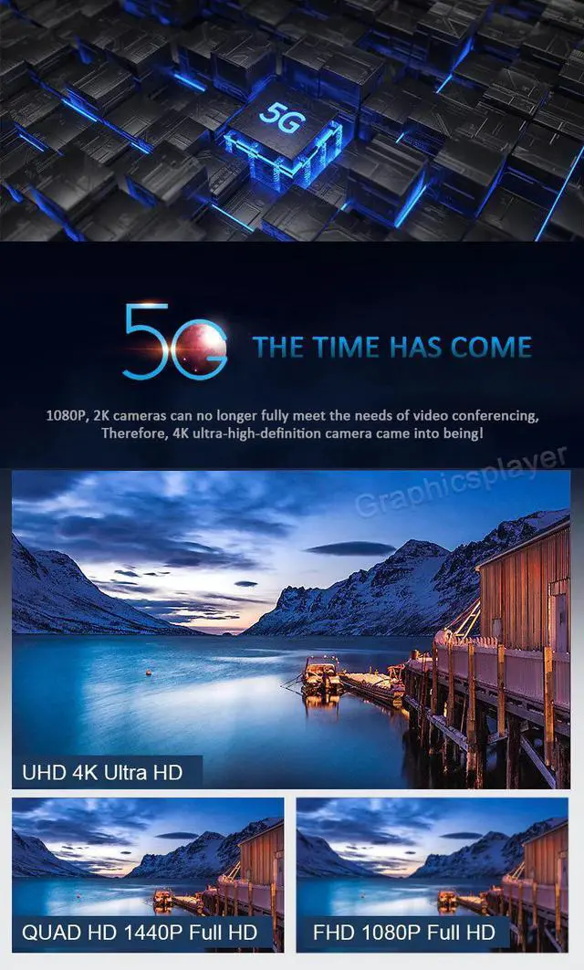 Alt view image 5 of 5 - webcam video conference 4K camera conference tablet remote Web cam for Windows