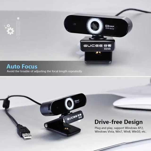 Alt view image 4 of 7 - Webcam Camera HD USB 2.0 Video Web Camera Digital Webcam With HD Mic Microphone 360 Rotation Internet Study PC Youtube