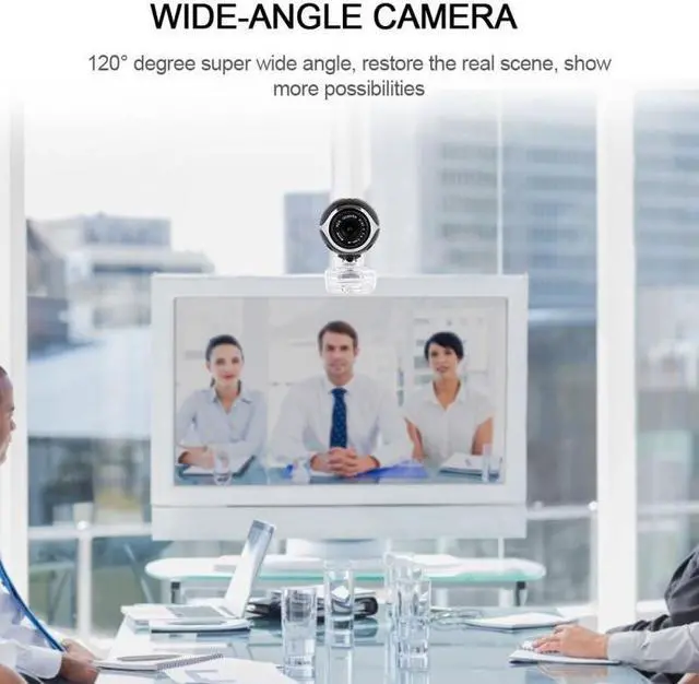 Alt view image 4 of 5 - 480P Webcam Cam 360 Degree Rotatable Web Camera Video Recording Call USB Camera With Micr For PC Laptop Desktop Computer