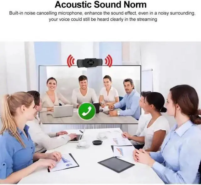 Alt view image 4 of 5 - Genuine Webcam 1080P Web Camera Digital HD Web Cam With Built-in Microphone 1920 X 1080p Webcam  Video For Laptop