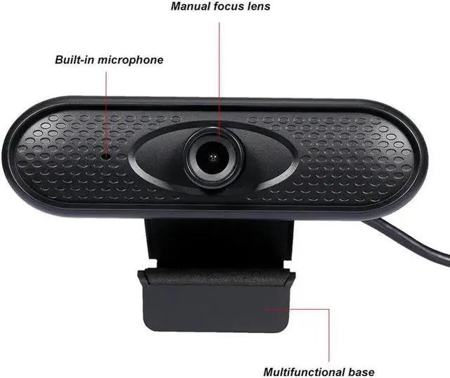 Alt view image 5 of 5 - 1080P HD Webcam 2MP USB Web Cam Computer Camera Web Camera For Computer PC With Microphone Webcam For Home Office