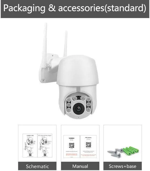 Alt view image 3 of 5 - 1 Megapixel Outdoor Webcam with Microphone Computer Wireless Wifi IP Camera Web Camera PC Webcam Home CCTV Camera #LR3