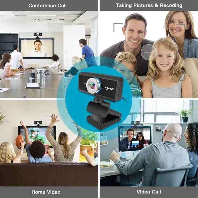 Alt view image 4 of 5 - S4 Full HD 1080P Webcam Manual Focus Computer Camera Built-in Microphone Video Call Web Camera for PC Laptop Webcam