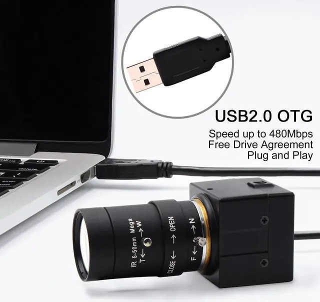 Alt view image 4 of 5 - HD CCTV Camera 1080P WebcamSony IMX322 Low Light 0.01Lux Web Camera 2MP USB 2.0 Video Camera For Machine Vision