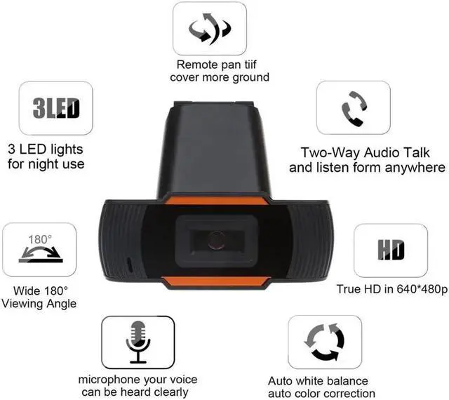 Alt view image 4 of 5 - 3 Megapixel Auto Focus HD Webcam 1080P PC Web USB Camera Cam Video Conference with Microphone for Laptop Computer