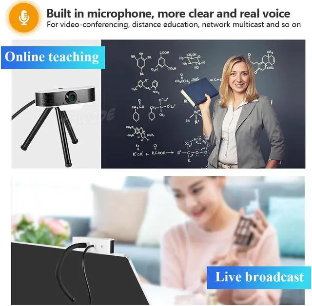 Alt view image 5 of 5 - 1080P USB HD Web Camera Two-way Audio Talk 1920x1080  Plug and Play Mini  Support Windows/Android/Linux/Mac System