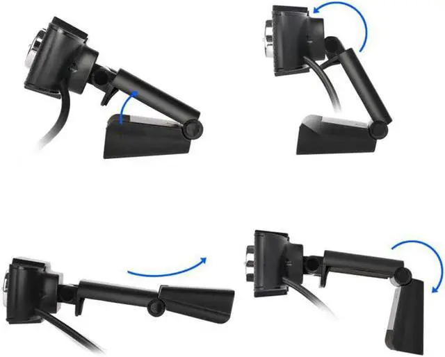 Alt view image 5 of 5 - HD Webcam Mini Digital USB Camera Video Recording Rotatable Webcam Plug and Play 12.0M Pixels Mini USB Camera with Mic 1080P