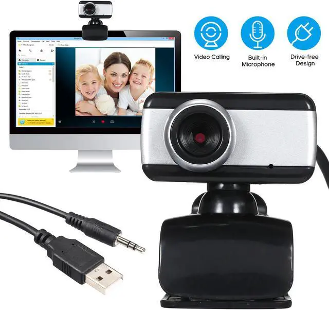 Main image of S90 HD Webcam 720P Web Cam 360 Degree Rotating PC Camera Video Call Recording With Microphone Webcam For Video Calling