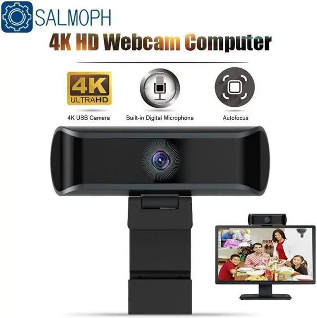 Main image of 4K HD Webcam 1080P Auto/Manual Focus Web Camera With Microphone  Live Video Conference Work USB Cam For PC Laptop Computer