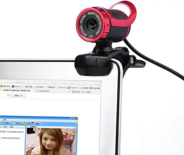 Alt view image 2 of 5 - Camera USB High Definition cam  Cam 360 Degree MIC Clip-on for Skype for Youtube Computer PC Laptop Notebook Camera