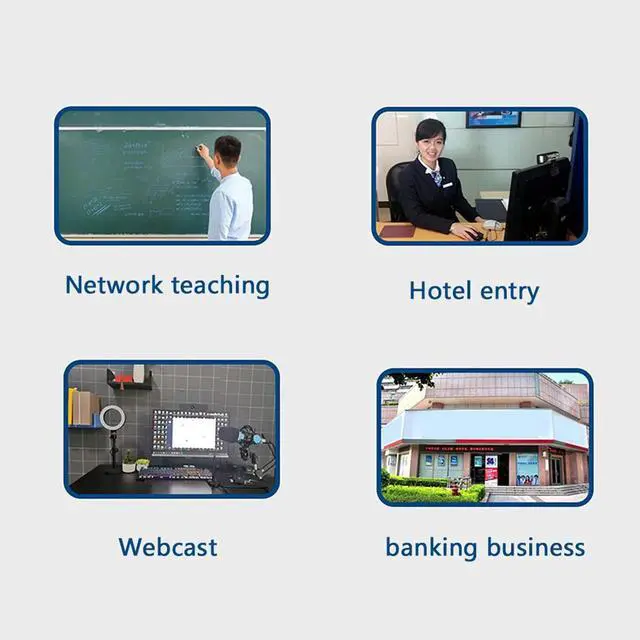Alt view image 3 of 5 - HD 1080P Web Cam Desktop PC Video Calling Webcam Camera with Microphone Mic Web Camera 2.0 MP For Video Conference Web Cam
